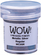 Wow Embossing Pulver-Metallic Silver -15ml